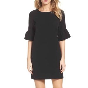 Bell Sleeve Shift Dress (black)